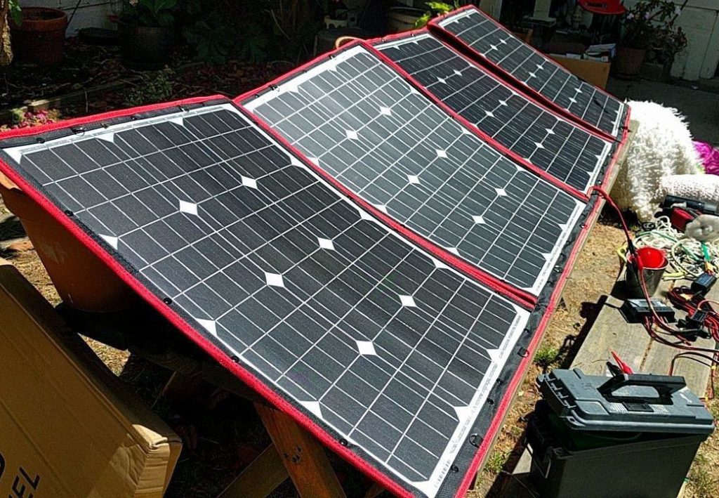 DOKIO 110W Lightweight Foldable Solar Kit for Emergency Power