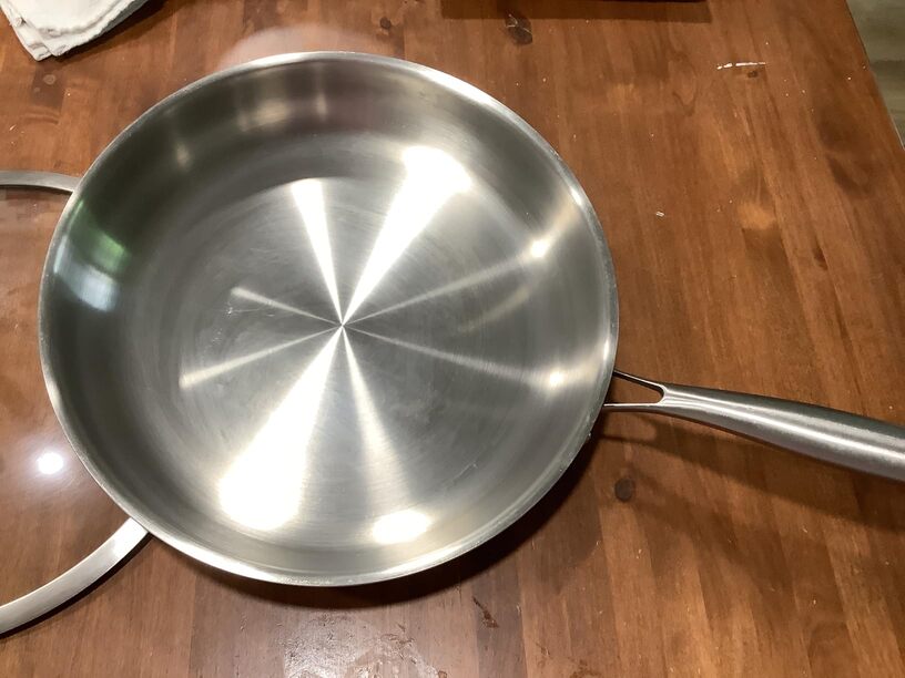 DELARLO 12 Inch Tri-Ply Stainless Steel