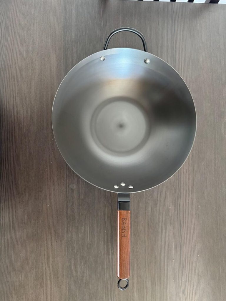 Babish 14″ Carbon Steel Flat Bottom Wok
