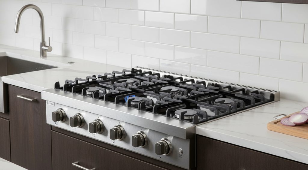AAOBOSI 36 inch Gas Stove 6 Burners