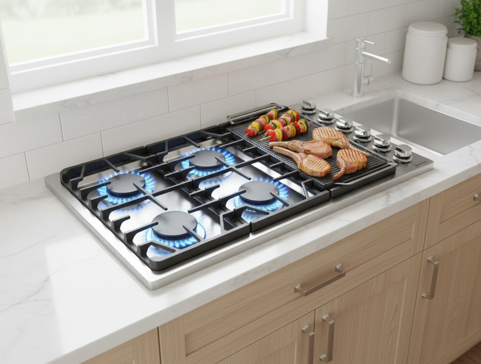 AAOBOSI 36″ 6 Burner Gas Cooktop