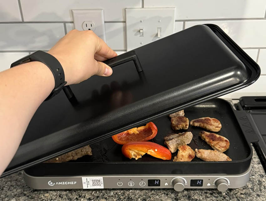 AMZCHEF Double Induction w/ Griddle