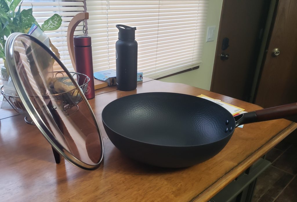 ANEDER 10″ Nonstick Wok w/ Lid