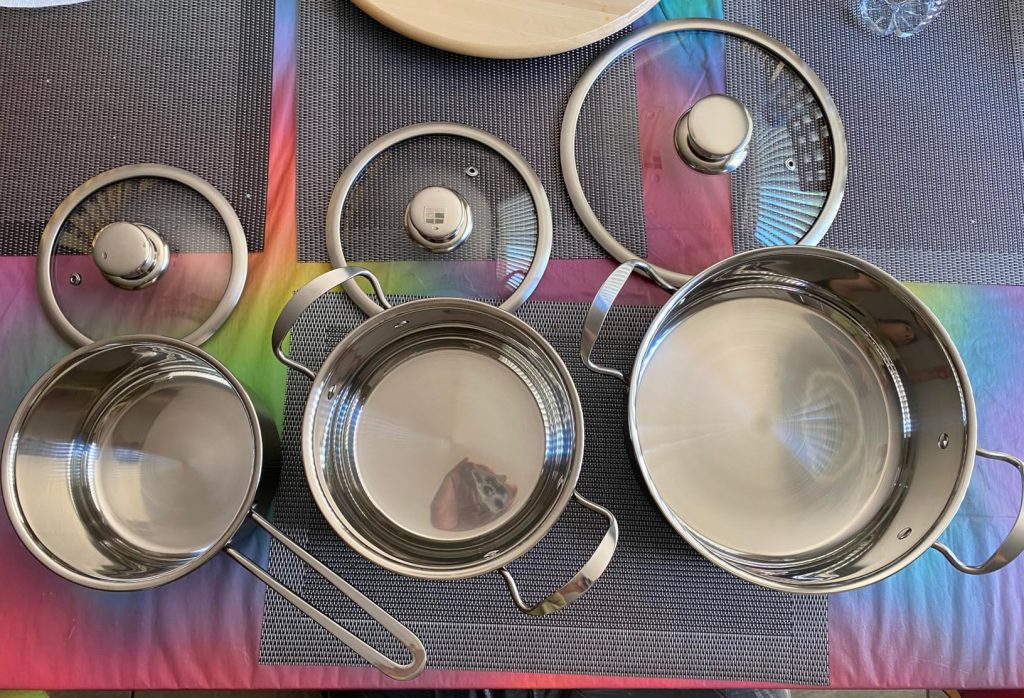 Aufranc 6pc Stainless Steel Cookware
