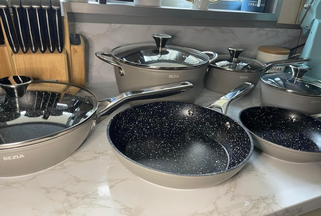 BEZIA Induction Cookware Nonstick 10-Piece