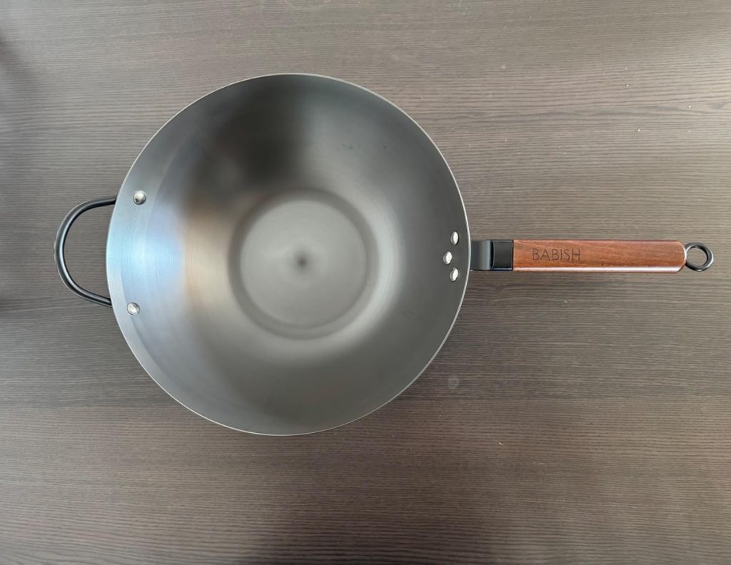 Babish Carbon Steel Flat Bottom Wok