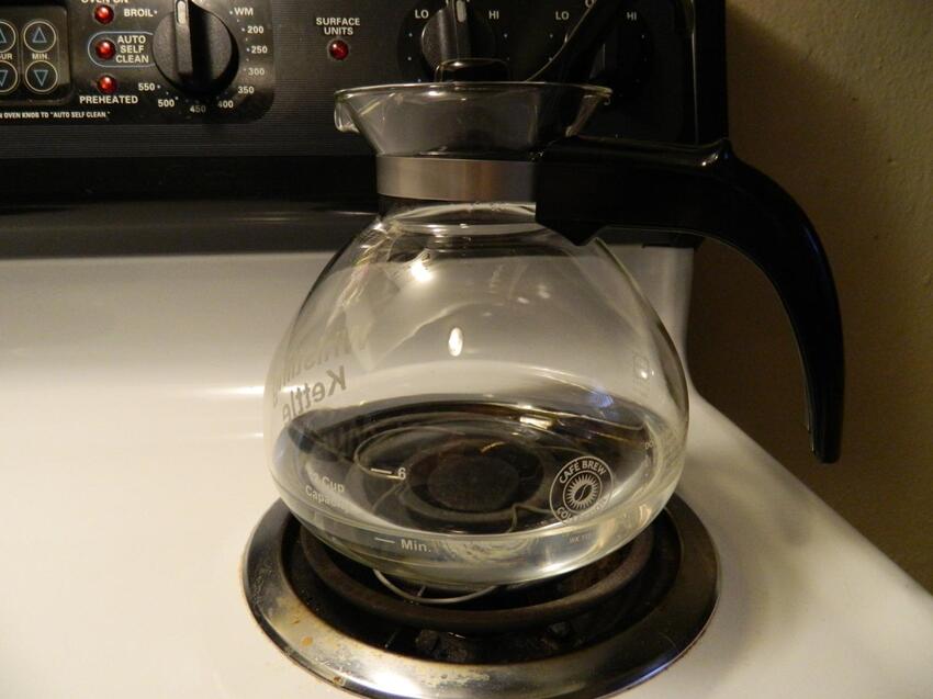 Borosilicate Glass Whistling Tea Kettle