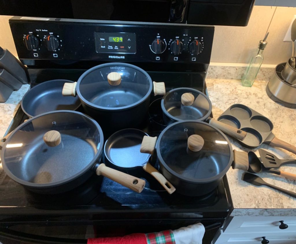 CAROTE 14pcs Nonstick Cookware Set