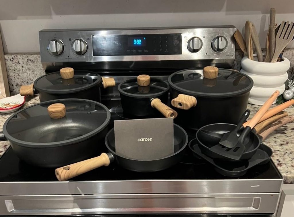 CAROTE 14pcs Titanium Nonstick Set