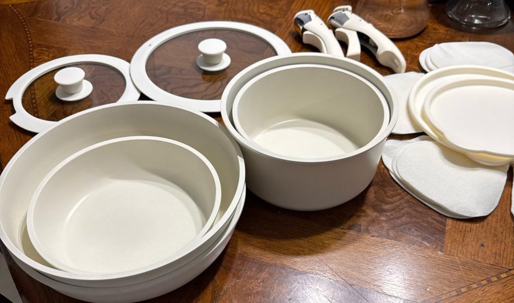 CAROTE 15pcs Non Stick Cookware Sets 