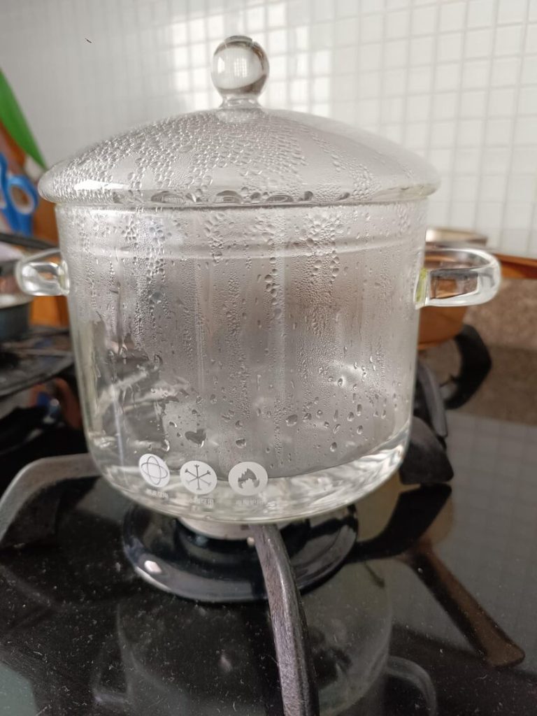 Clear Glass Simmer Potpourri Pot 