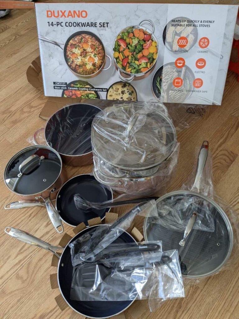 DUXANO 14PC Healthy Pots and Pan Set