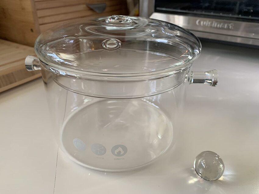 Glass Cooking Pot with Cover