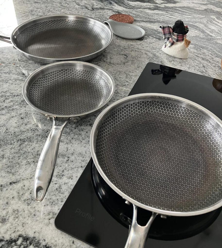 HexClad Hybrid 6-Piece Fry Pan Set