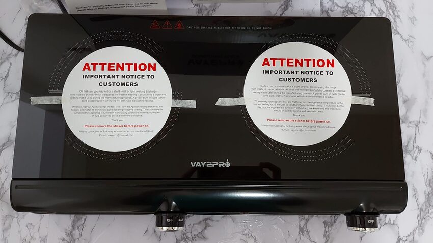 Infrared Double Burner Electric Cooktop