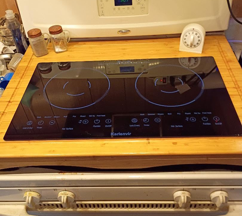 Karienvir 2 Burner Electric Cooktop 24 Inch