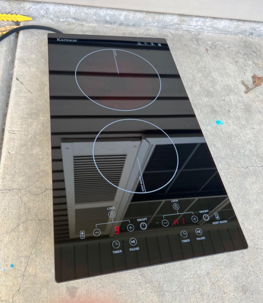 Karinear 2 Burners Electric Cooktop 12 Inch