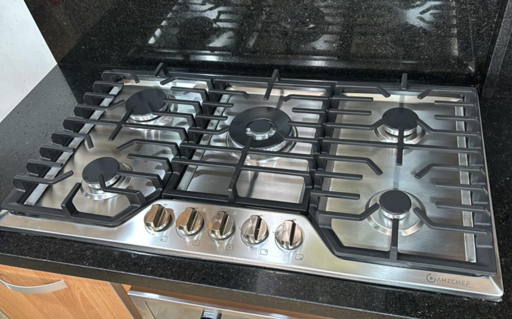 MZCHEF 30 inch Gas Cooktop 5 SABAF