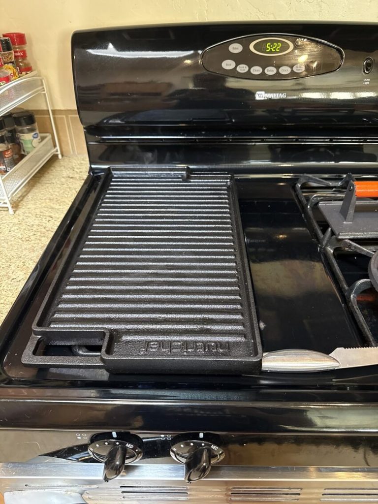 NutriChef Cast Iron Reversible Grill Plate