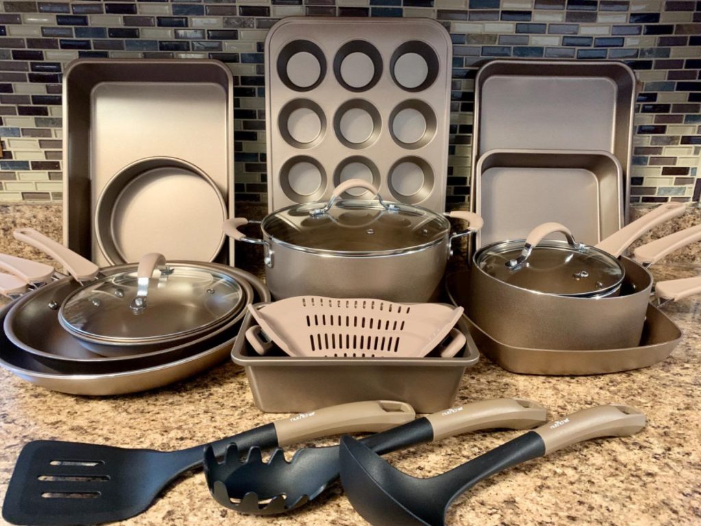 Nutrichef 20 Piece Cookware Bakeware Set