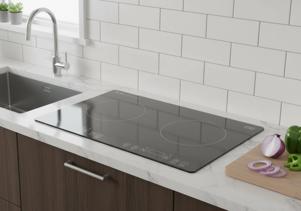 OMEO Double Induction Cooktop Safety Lock