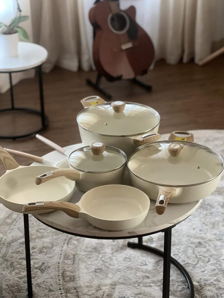 SENSARTE 14-Piece Ceramic Cookware Set