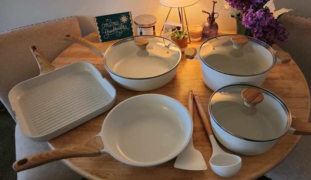 SENSARTE Nonstick Ceramic Cookware Set