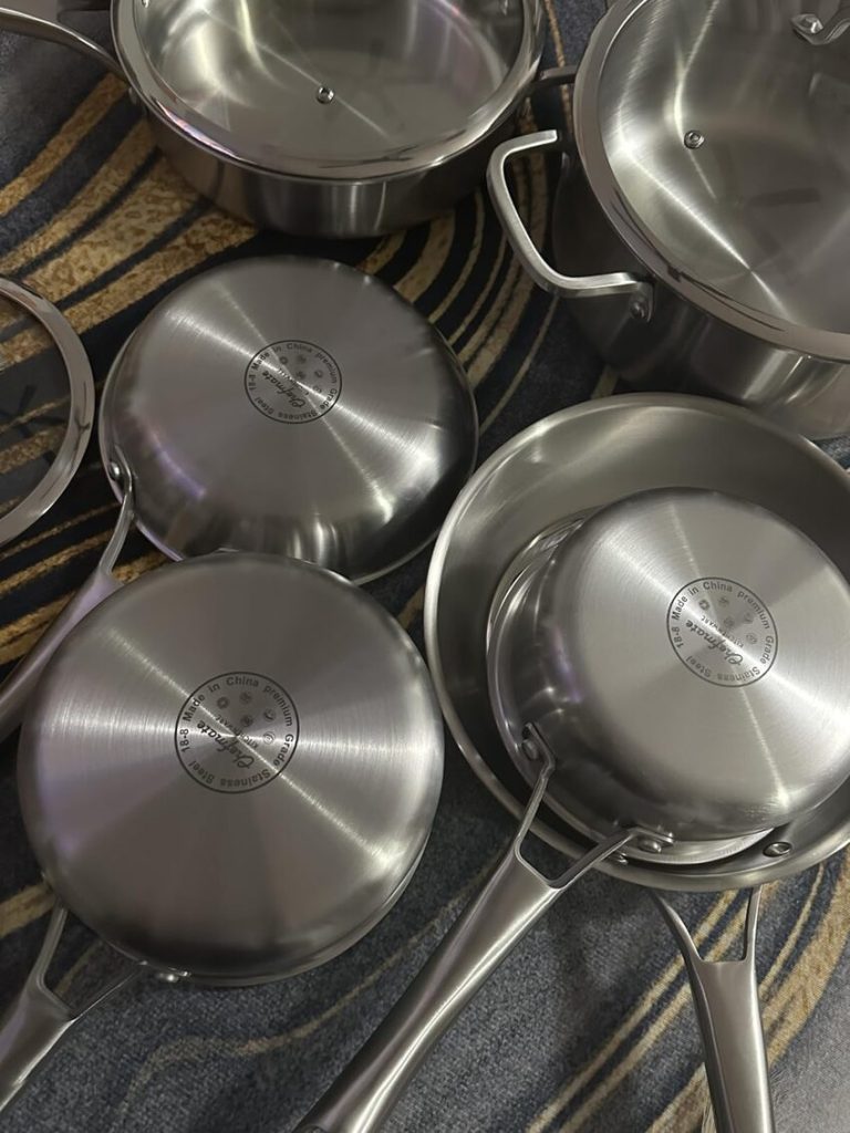 Stainless Steel Cookware Set, 10 Pcs