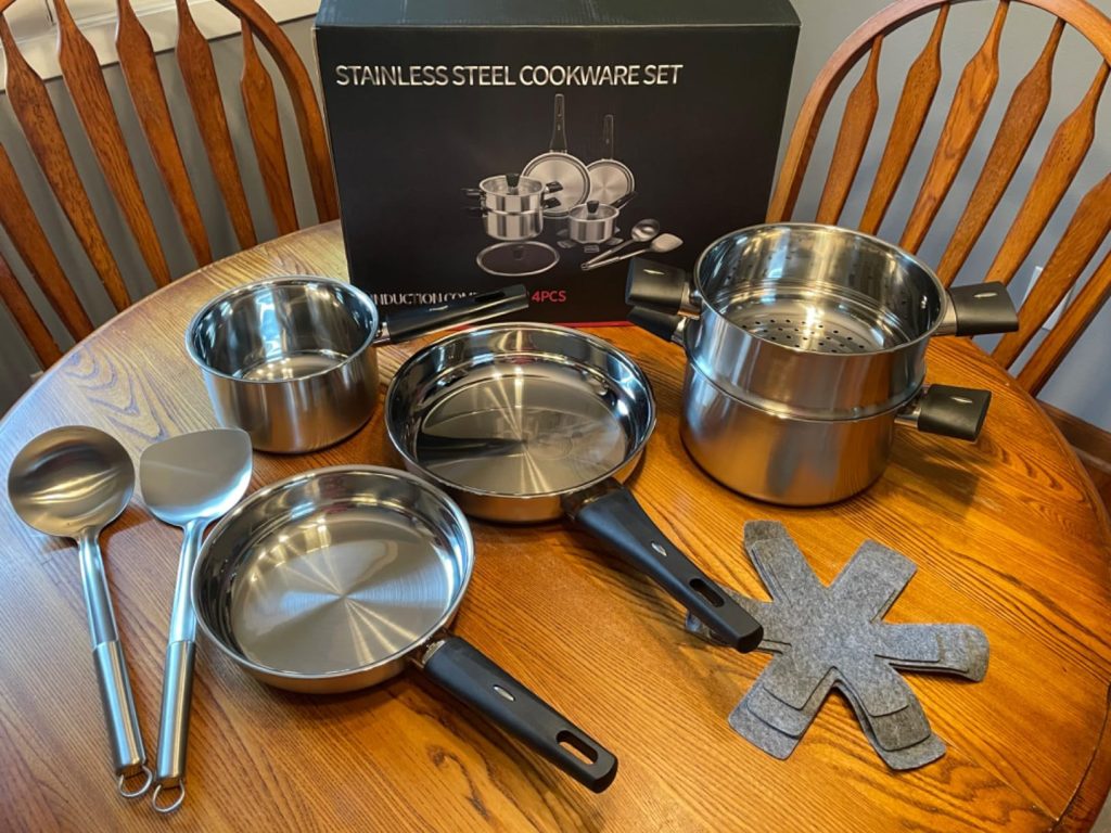 Stainless Steel Pots and Pans Set 6pc