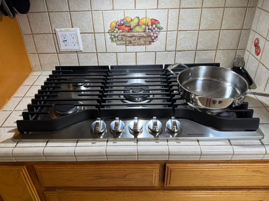 ThermoMate 36 Inch Gas Cooktop Sabaf