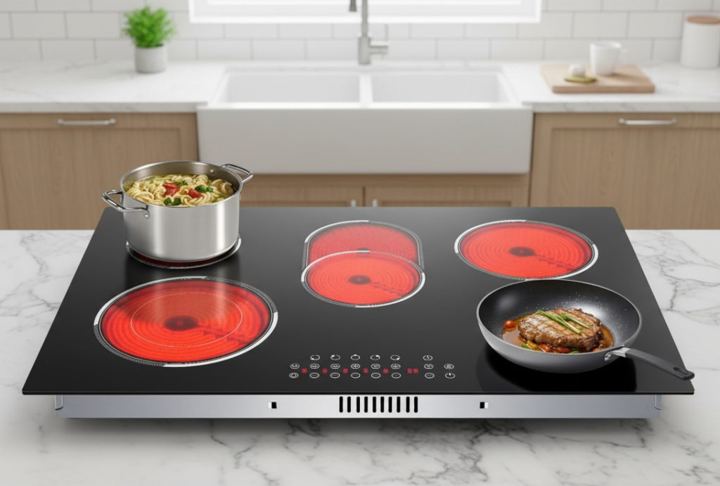 Traenvir 30 Inch 5 Burner Electric Cooktop