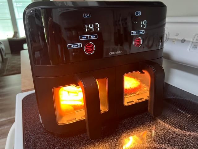 CHEFMAN 6 Quart Dual Basket Air Fryer