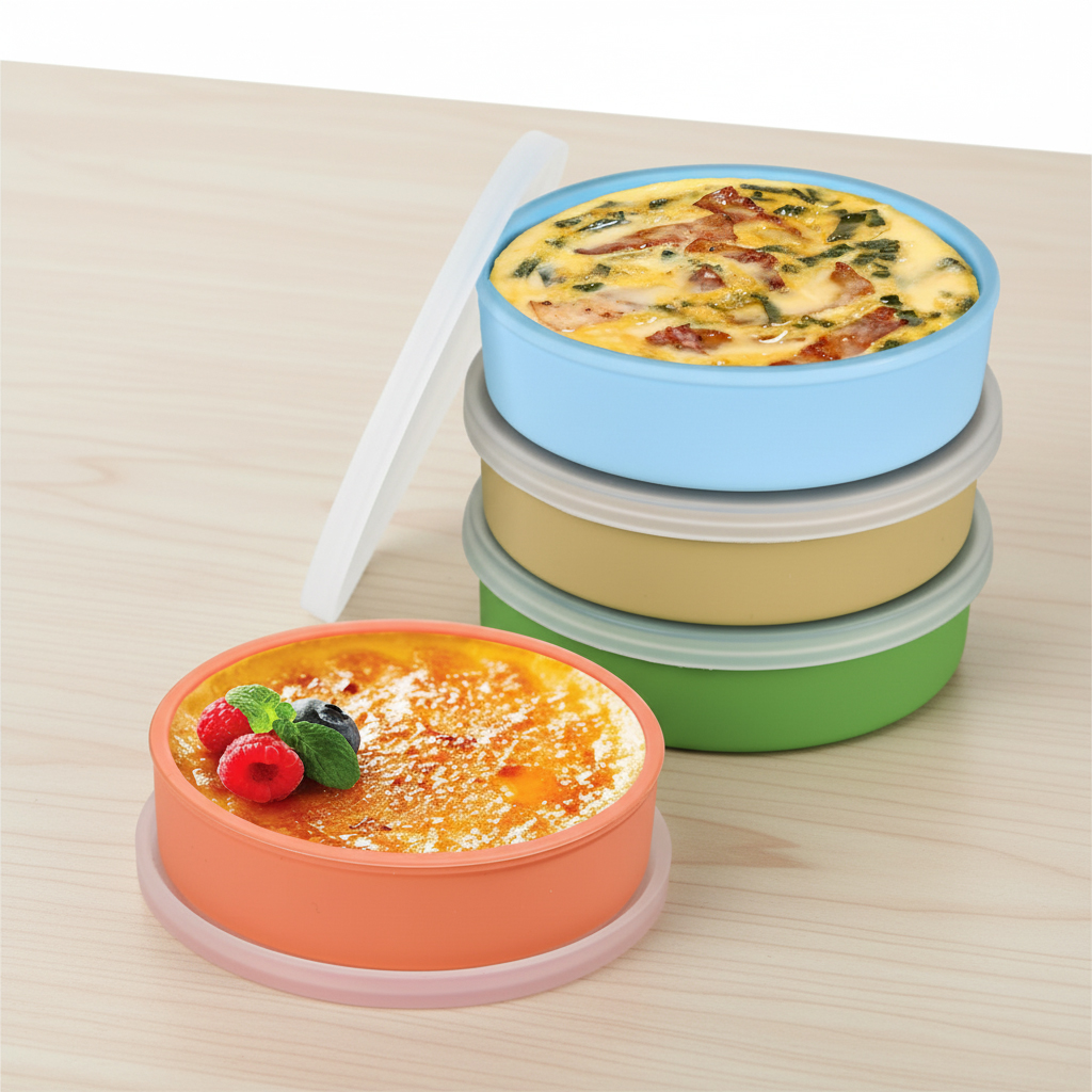 Webake Silicone Egg Molds with Lids