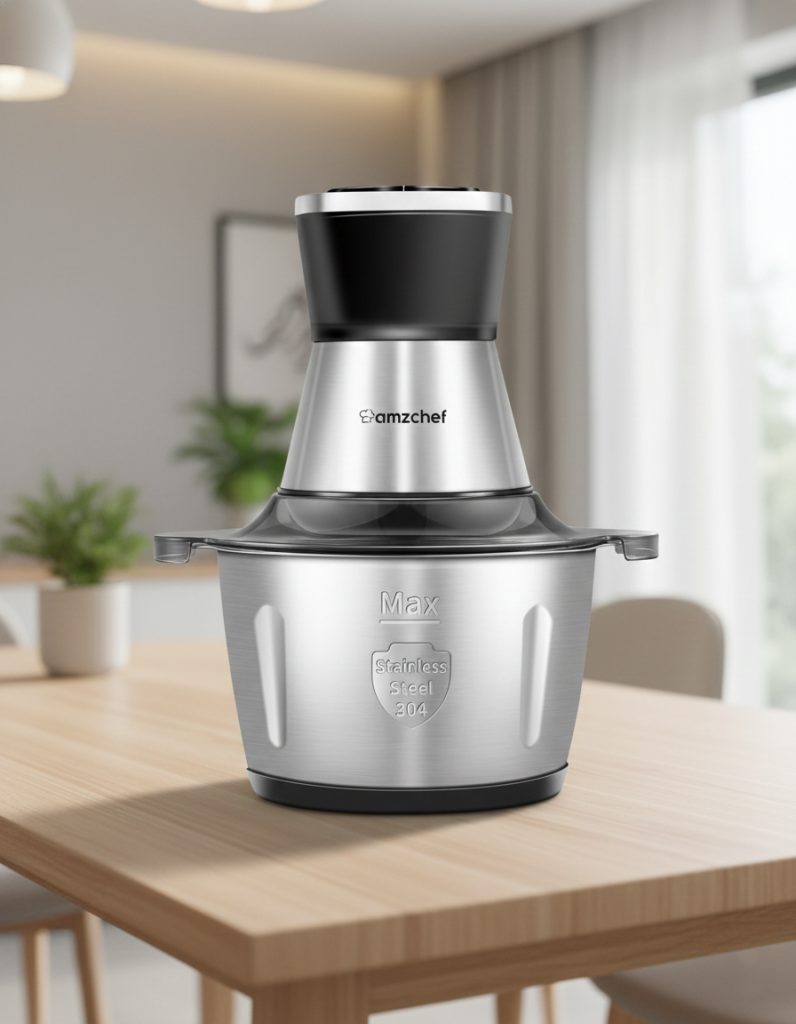 AMZCHEF Meat Grinder 500W 8 Cup