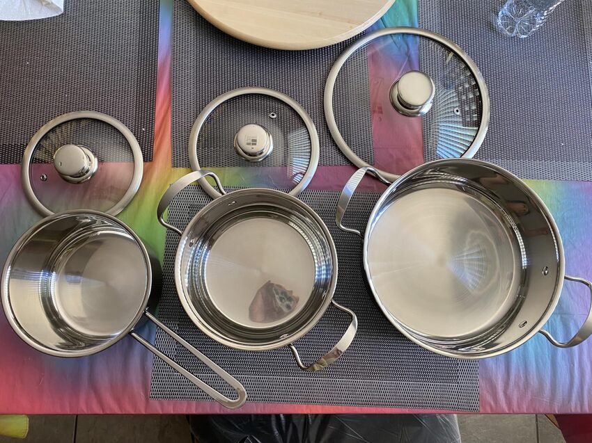 Aufranc 6-Piece Stainless Steel Cookware