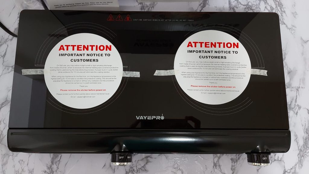 Infrared Double Burner Electric Cooktop