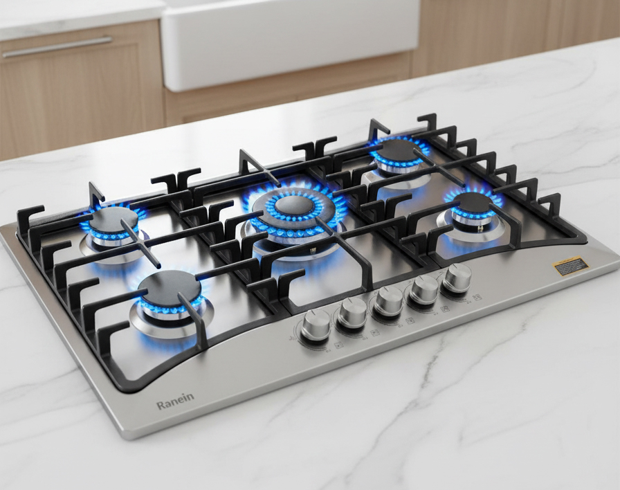 Ranein 5-Burner Gas Cooktop, 34-Inch
