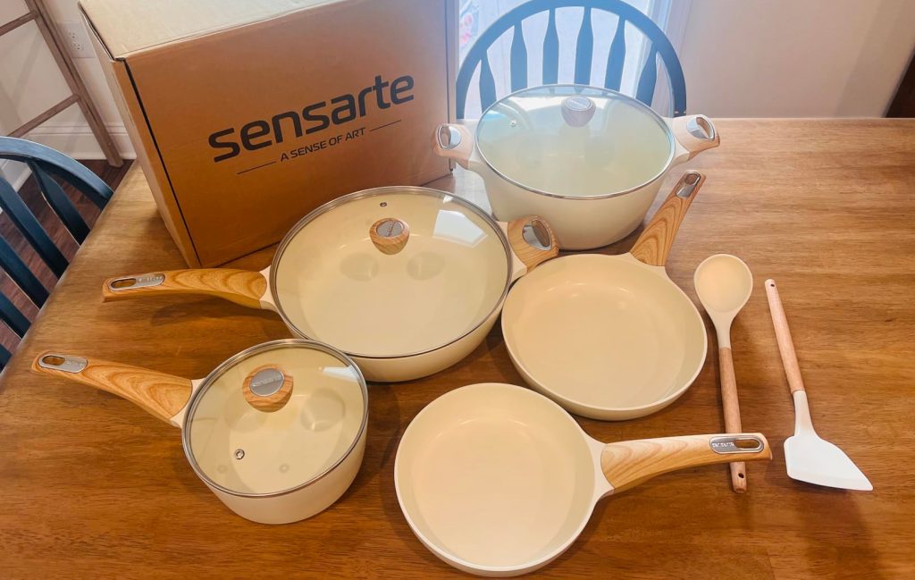 SENSARTE 14PC Ceramic Cookware