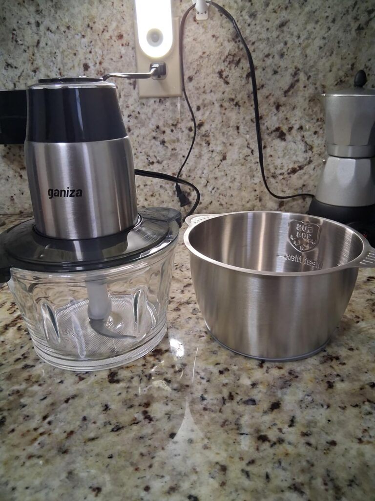 GANIZA Food Processor with 2 Bowls