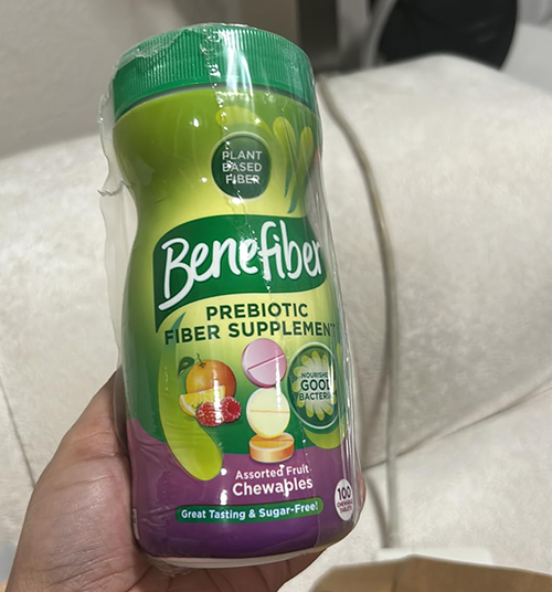 Benefiber Chewable Prebiotic Fiber Supplement Tablets for Digestive Health, Assorted Fruit Flavors – 100 Count