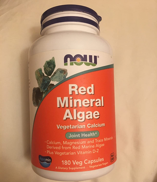 NOW Red Mineral Algae Plus Vitamin D-2
