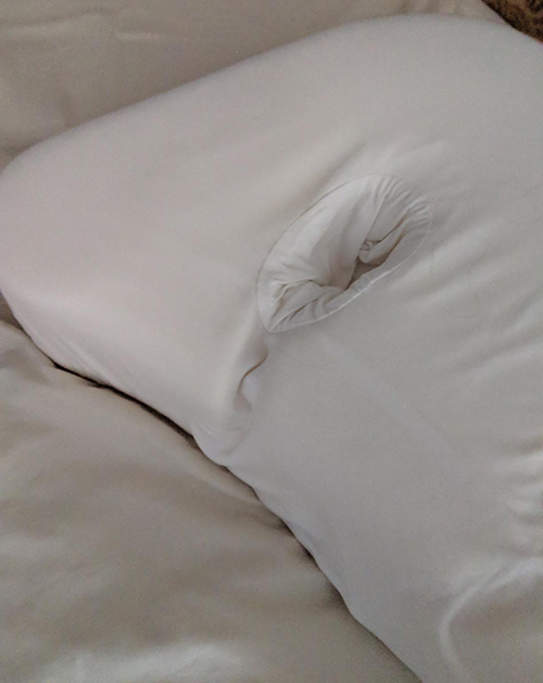 PureComfort Pillow with Ear Hole