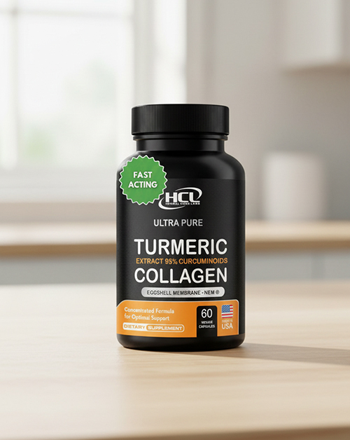HCL HERBAL CODE LABS Turmeric Curcumin 95% Extract & Collagen Capsules