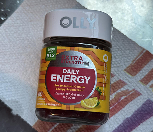 OLLY Extra Strength Daily Energy Gummy, Caffeine Free