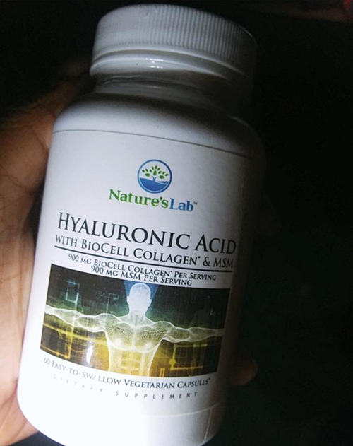 Nature’s Lab Hyaluronic Acid with Biocell Collagen and MSM