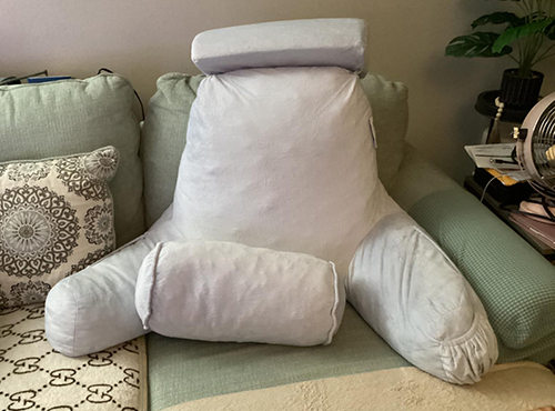 Nestl Reading Pillow Standard Bed Pillow, Back Pillow for Sitting in Bed