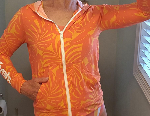 Hurley Women’s Standard Hoodie Zip Rashguard X-Small Beach Break