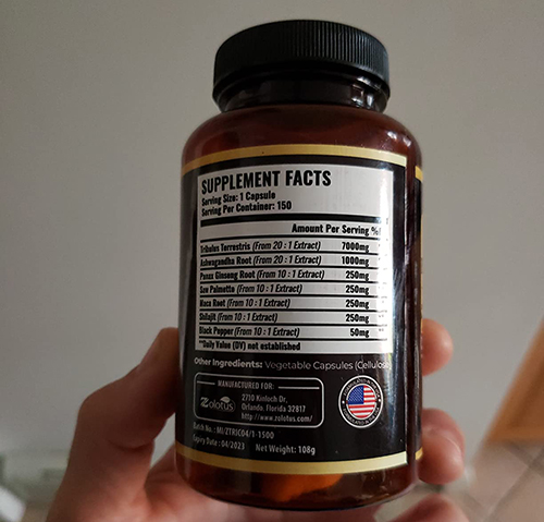 Zolotus Premium Tribulus Terrestris Maca