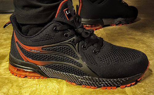 Lamincoa Womens Air Running Shoes Athletic Women Sneakers Non Slip Womens Tennis Shoes 10 Black-red