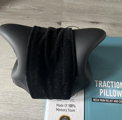 SCDJASM Neck Stretcher Neck Pain Relief Heated Cervical Traction Device Pillow